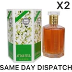 2 X Attar Full By Ahsan Perfumes Eau de Parfum 100ml - Jasmine - For Men & Women