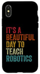 iPhone X/XS Vintage Robotics Instructor Inspiring Young Innovators Retro Case