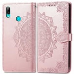 Coque pour Huawei P Smart 2019,Housse Cuir PU Portefeuille Flip Case Cover Etui pour Huawei P Smart 2019,Magnétique Porte Carte Étui à Rabat Pochette