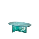 Glas Italia - LIQ03 Liquefy Low table, Color: Green hues, H:41  - Soffbord - Patricia Urquiola - Grön - Glas