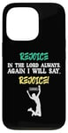 iPhone 13 Pro Empowering Christian Rejoice Bible Verse New Testament Gift Case