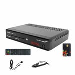 SERVIMAT ARMIS 3 Récepteur satellite HD + Carte TNTSAT V6 + Câble 12V + Déport IR (ALIM 220V Non inclus)