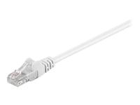 Goobay - Koblingskabel - Rj-45 (Hann) Til Rj-45 (Hann) - 50 M - Utp - Cat 5E - Formstøpt, Uten Hindringer - Hvit