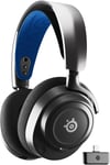 Arctis Nova 7P- Casque Gaming Sans Fil multiplateforme- Haut-parleurs magnétiques en néodyme- Bluetooth et 2.4GHz simultanés - Autonomie 38h- Micro ClearCast Gen2 IA- PS5,PC,Switch,Mobile