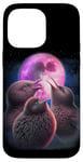 iPhone 14 Pro Max 3 Kiwi Birds Howling At The Moon Funny Birdwatcher Birder Case