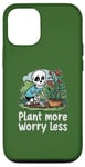 Coque pour iPhone 13 Plantez plus de soucis, moins de croissance, jardinier, Halloween, Jour de la Terre