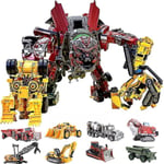 Aoyi Cool 8 i 1 Överdimensionerad Devastator Transformationsleksaker Pojke Anime Hook Actionfigurer Robot Bil Teknik  Fordon Modell KidsDB AOYI H6001*8C