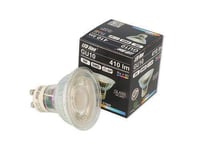 5x LED spotlight Bulbs GU10 230V 5W 410lm warm white, glass, LED line