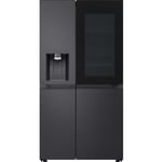 LG GSXE91EVAD InstaView American Style Smart Fridge Freezer - Black Steel