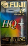 Fuji EC-45 High Quality Plus HQ+ VHS-C PAL SECAM Compact Videocassette