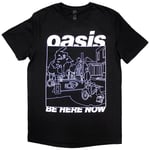 Oasis Unisex T-Shirt: Be Here Now Line Drawing (XX-Large)