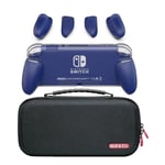 GripCase Lite Bundle: Ett bekvämt skyddande fodral med utbytbara grepp [för att passa alla handstorlekar] för Nintendo Switch Lite