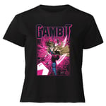 X-Men Gambit Women's Cropped T-Shirt - Black - XXL