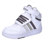 adidas Hoops Mid Shoes, Cloud White/Orbit Grey/Putty Grey, 6 UK