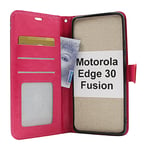 Crazy Horse Wallet Motorola Edge 30 Fusion 5G (Hotpink)