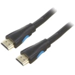 Cable hdmi 2.0 prise male des deux cotes 2m - Noir