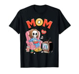 Murder Shows & Comfy Clothes Skeleton Design for Moms T-Shirt