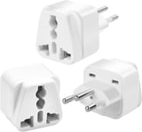 3-Pack UK to Switzerland Plug Adapters, Swiss Adaptor,... 