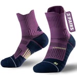 Rahhint Coolmax Chaussettes Running Homme Femme Quarter Chaussettes Sport 3 Paires Chaussette Anti Frottement Respirant 34-41