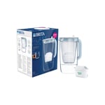 Lasinen vedensuodatinkannu BRITA LED Maxtra Pro Blue, 2,5 l + vedensuodatin BRITA Maxtra PRO All-In-1