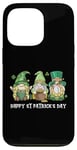 Coque pour iPhone 13 Pro Gnomes irlandais heureux de la Saint-Patrick