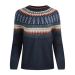 Weird Fish Womens/Ladies Lowell Fair Isle Eco Friendly Jumper (Navy) material_Synthetic - Size 12 UK