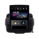 QBWZ Autoradio Android 9.0, Radio pour Jeep Renegade 2016-2018 Navigation GPS 9.7 Pouces écran Vertical MP5 Lecteur multimédia récepteur vidéo avec 4G WiFi DSP Mirrorlink