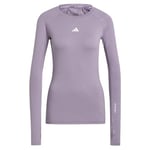 adidas Women's Techfit Long Sleeve Training Top, Shadow Violet, XS