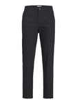 JACK & JONES Men's JPSTACE JJSUMMER Linen Blend Pant SN Chinos, Black, 33 W/30 L