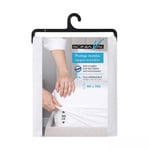 Protège matelas imperméable anti acariens 140g/m² blanc 90x190 cm