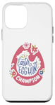 Coque pour iPhone 12 mini Champion de chasse aux œufs de Pâques – Motif œuf de Pâques pour garçons et filles