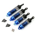 Amortisseur Avant et arrière de Voiture de Camion rc, 2 Paires Amortisseurs pour Traxxas 1/10 Slash 4x4 SLA014 / SLA015( Bleu foncé)