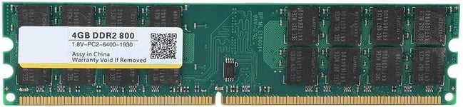 Mémoire DDR2 800MHZ 4Go PC2-6400, Module de Mémoire pour Ordinateur de Bureau, Compatibles avec Les Cartes Mères, 1.8V 240Pin Haute Performance Barrette de Upgrade