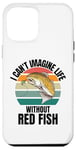 Coque pour iPhone 14 Plus Poisson rouge mignon rétro I Can't Imagine Life Without Red Fish