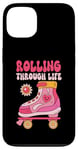 Coque pour iPhone 13 Roller Derby Retro Vintage Design pour Femmes Roller Patinage