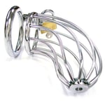 Rouge Bondage Stainless Steel Man Chastity Cage With Pad Lock Male Sex Toy