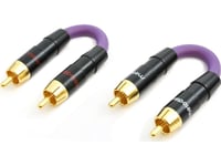 Adapter Av Melodika Rca (Cinch) X2 - Rca (Cinch) X2 0.05M Purple