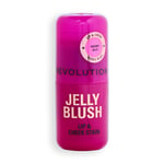 Makeup Revolution Jelly Blush Stick Lip and Cheek Stain 5.5g (Various Shades) - Cherry Red