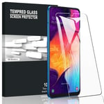 Film Verre Trempé pour Samsung A50 A 50 Protecteur D'Écran à Cristaux Liquides