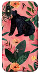 Coque pour iPhone X/XS Rose moderne Tropical Mama Bear Mama Bear Mignon Fleur Design pour