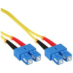 InLine 82925C câble de Fibre Optique 0,5 m 2X SC OS2 Noir, Bleu, Rouge, Blanc, Jaune