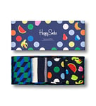 Happy Socks Men's Happy Navy 4-pack Gift Set Socks, Navy, 4-11 Manufacturer Size 41-46 UK