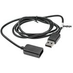 vhbw Câble de rallonge USB compatible avec Honor 5i montre connectée, fitness ou de sport - Câble, noir, 100 cm