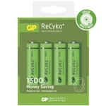 GP ReCyko AA-batteri 1300 mAh 130AAHCE 4-pk