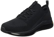 Skechers Men's Skech-AIR Element 2.0 VESTKIO Sneaker, Black Knit/Black Trim, 6 UK