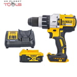 DeWalt DCD996N 18v XRP Brushless Hammer Combi Drill + 1 x 5Ah Battery & Charger