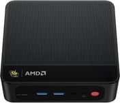 Ser5 Pro Mini Pc,Amd Ryzen 7 Pro 5850U (8C/16T,Jusqu'À 4,4 Ghz),16Go Ddr4 Ram 500Go Nvme Ssd Mini Ordinateur De Bureau 4K 60Hz Triple Écran,Wifi6+Bt5.2,Hdmi/Dp/Usb3.2