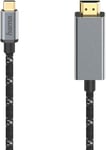 Câble Adaptateur De 1,5 M De Long (Câble Vidéo, Prise Usb-C - Prise Hdmi¿, Ultra Hd 4K @60Hz, Aluminium, 1,50 M)