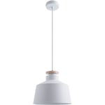 Suspension Lampe Salle à Manger Cuisine Lampe De Table à Manger Scandinave E27 Design u, Bois blanc - Paco Home