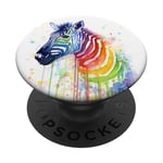 Zebra Pop mount Socket Watercolor African Horse Wild Animal PopSockets Adhesive PopGrip